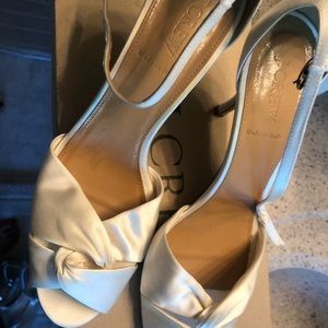 J. Crew satin bridal kitten heels 10